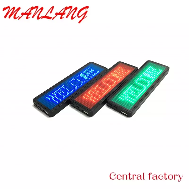 علامة اسم LED مخصصة لعلامات صغيرة ، شارات إلكترونية ، جديدة