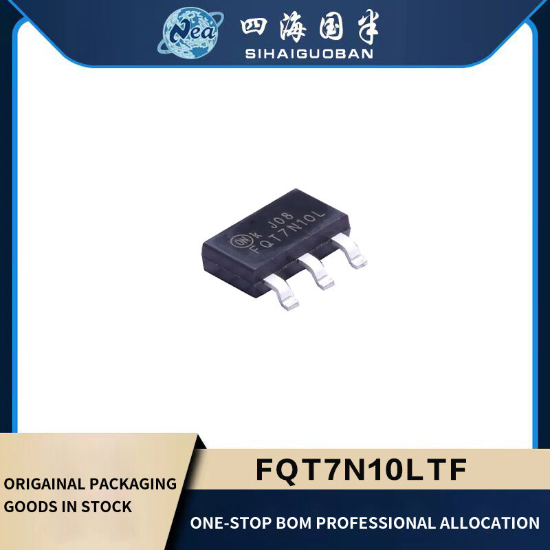 10 قطعة التعبئة والتغليف الجديدة FQT7N10LTF SOT223 FQT7N10 MOSFET N-CH 100 فولت 1.7A SOT223-4