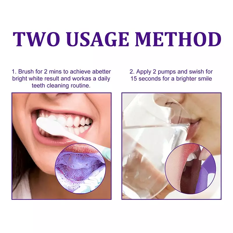 معجون أسنان موس V34 ، تبييض ، إزالة البقع الصفراء ، تنظيف الفم ، العناية بالأسنان ، 50 * *