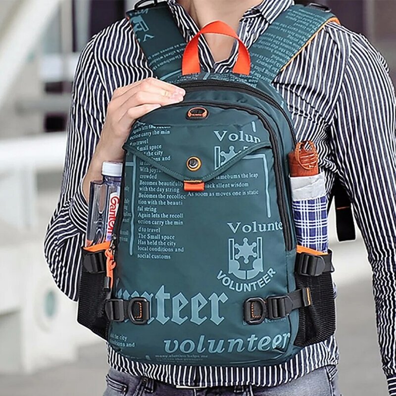 حقيبة ظهر للجنسين أكسفورد مضادة للماء للرجال ، حقيبة ظهر لركوب السفر ، حقائب زجاجة ماء ، حقيبة نهارية ، حقيبة كمبيوتر ، كتاب ، جودة عالية ، 14"