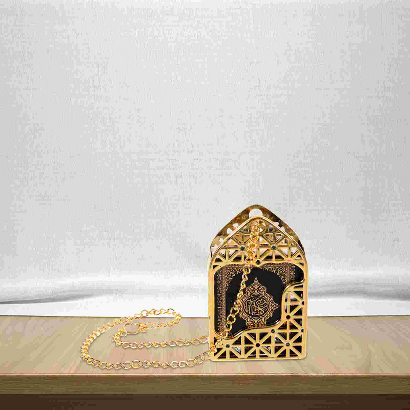سلسلة مفاتيح صغيرة قديمة من القرآن ، دلايات ذهبية ، حلقات معلقة ، زخارف صغيرة ، سلاسل مفاتيح