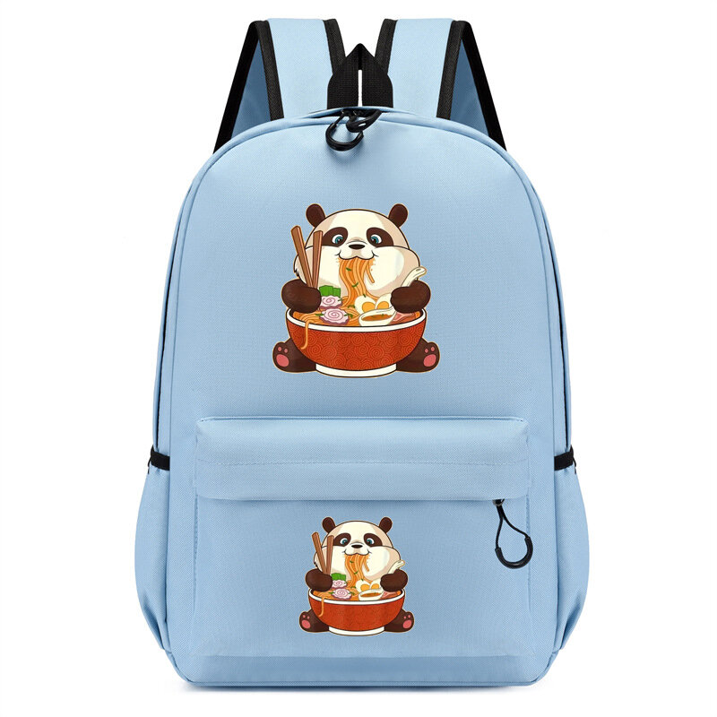 حقيبة ظهر للأطفال كرتونية باندا للأكل رامين ، حقيبة مدرسية لرياض الأطفال لطيفة ، حقيبة كتب للأطفال ، حقيبة حيوانات أنيمي للبنات ، مراهقة