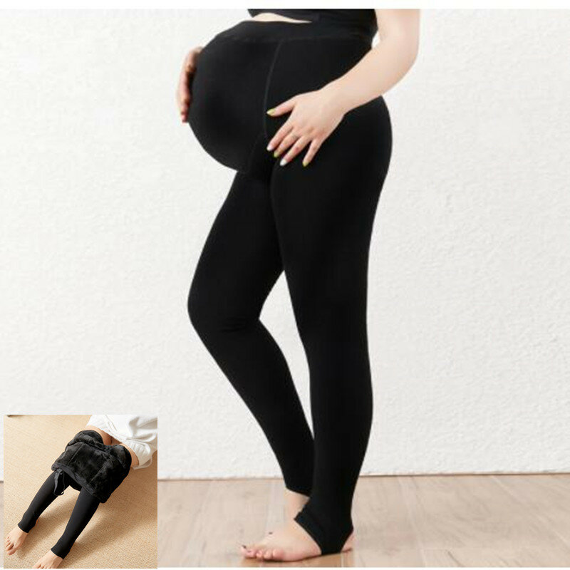 الشتاء قابل للتعديل الأمومة المخملية طماق الحمل الملابس السراويل الأمومة الصيف النساء الحوامل جوارب طويلة جوارب سميكة
