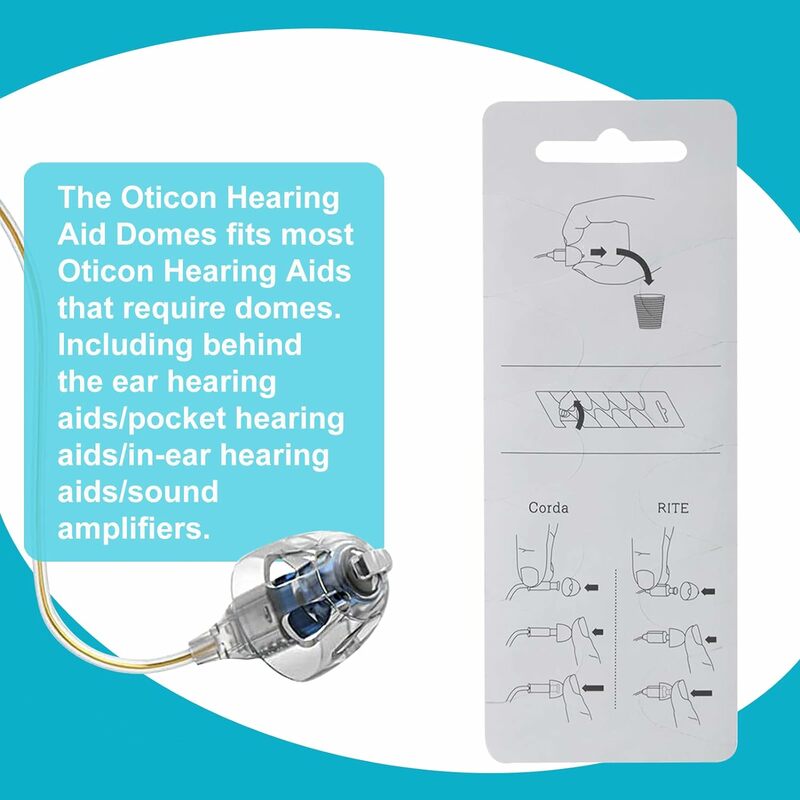 Oticon-Aid MiniFit السلطة ، قبة رأس الأذن فتحة التهوية ، 6 ، أجهزة مساعدة على السمع ، مناسبة لأجهزة استقبال الطقسية ، حزمة من 10