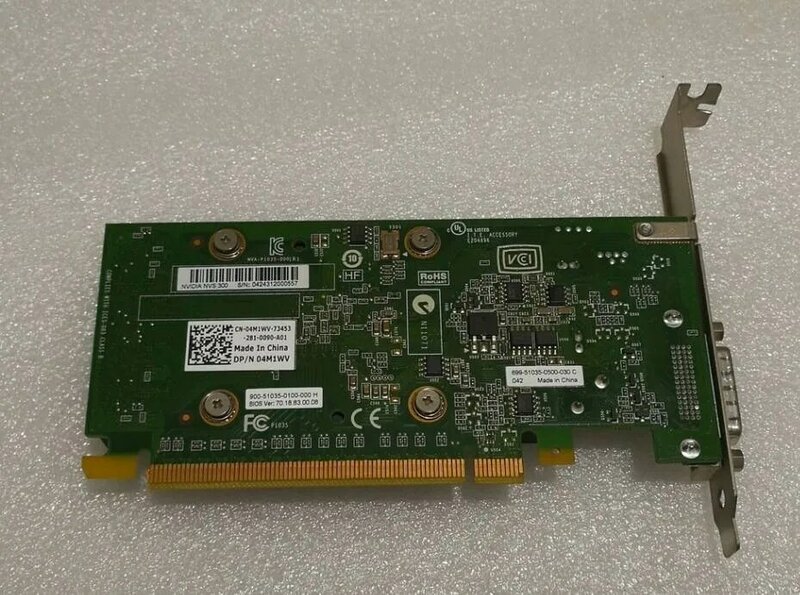 بطاقة مهايئ 4M1WV nvs300 Grafik PCIe 512 ميجابايت