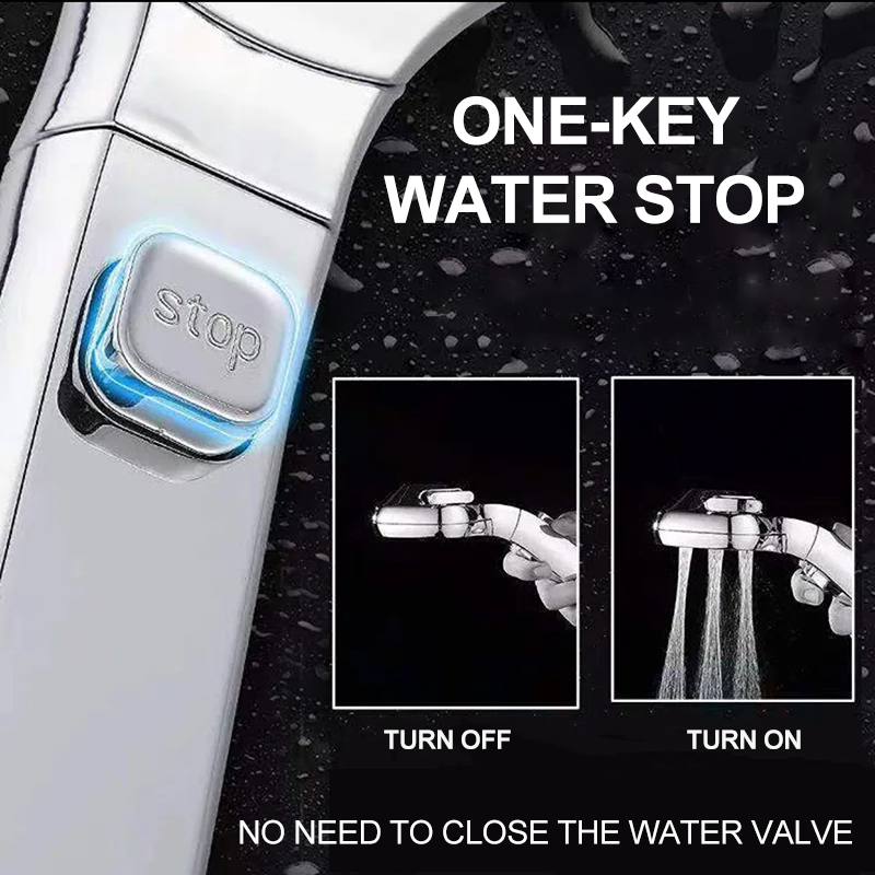 دش رئيس 4 وضع قابل للتعديل ارتفاع ضغط توفير المياه مفتاح واحد وقف المياه يده ضغط دش اكسسوارات الحمام