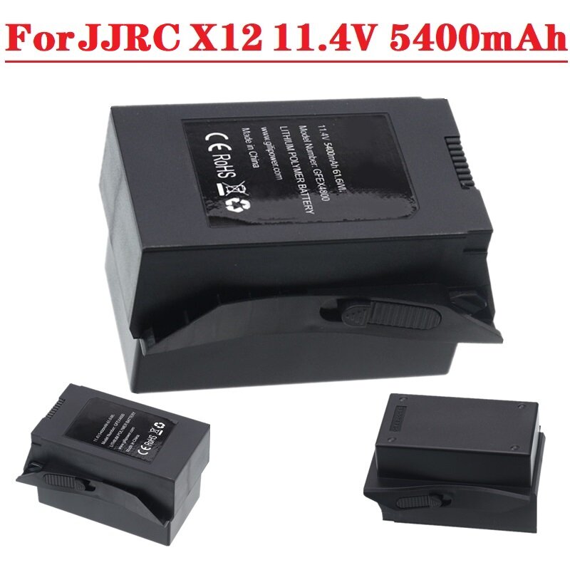 بطارية ليبو أصلية X12 EX4 11.4 فولت 5400mAh لـ JJRC X12 5 جيجا واي فاي FPV RC نظام تحديد المواقع بدون طيار ملحقات قطع غيار بطارية 11.4 فولت
