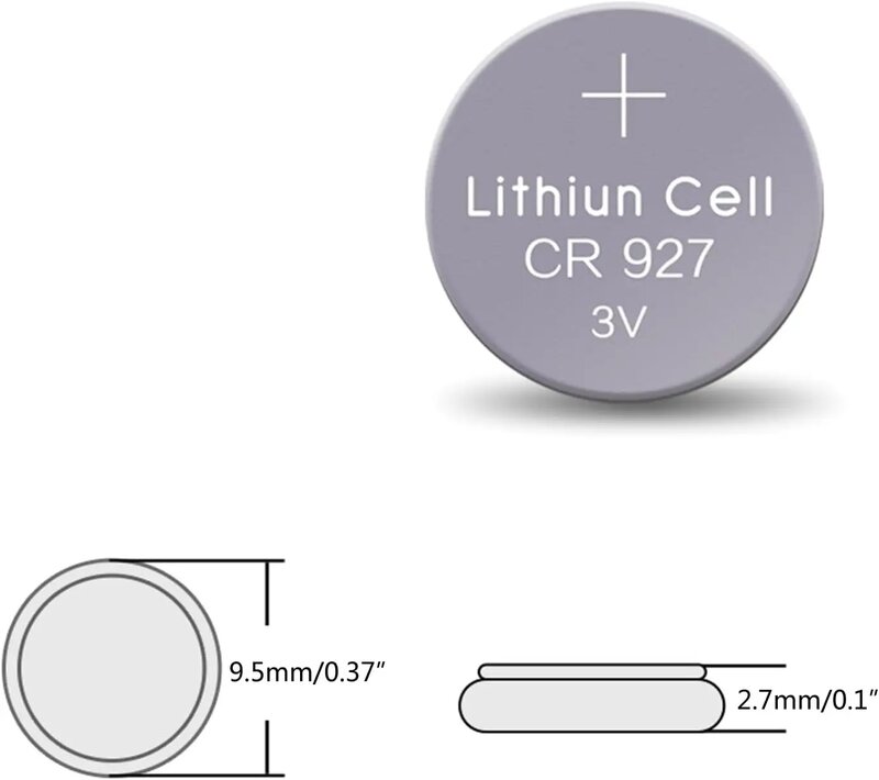 CR927 3 فولت بطاريات ليثيوم ، CR 927 عملة الخلايا ، جهاز التحكم عن بعد ، ضوء الليزر ، ساعة ، ساعة ، DL927 ، BR927 ، BR927-1W ، CR927-1W ، جديد ، 2-50 قطعة