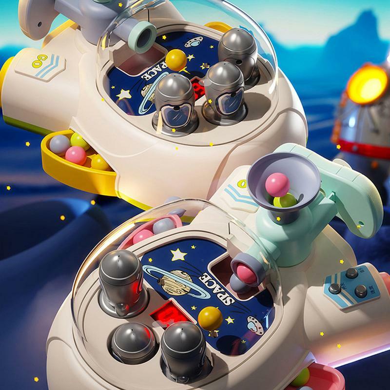 آلة الكرة والدبابيس للأطفال ، على شكل سفينة الفضاء ، ألعاب ممتعة ، تعلم العواطف ، من خلال اللعب ، والعمل ولعبة رد الفعل للأطفال 3 والأسرة