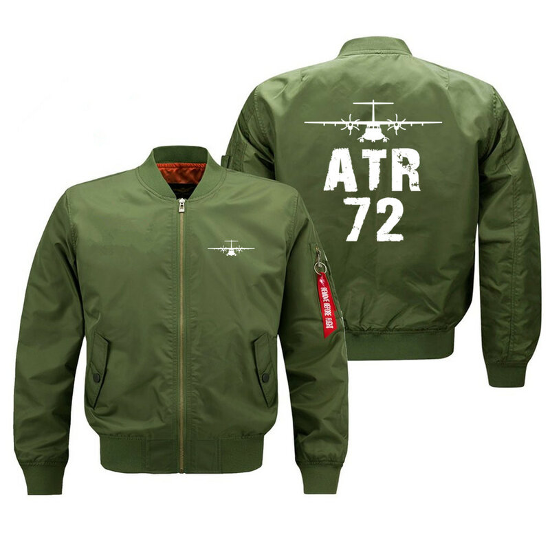 جاكيتات بومبر للرجال Atr 72 Aviator ، معاطف الطيارين Ma1 ، الربيع ، الخريف ، الشتاء