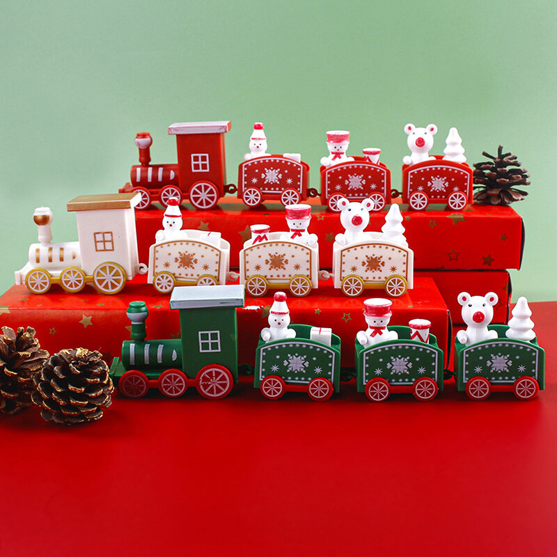 زينة بلاستيكية لكعكة قطار عيد الميلاد ، زخرفة عيد الميلاد ، اللوازم المنزلية ، الهدايا ، 1: