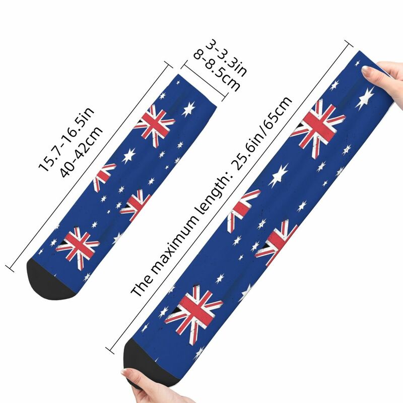 الاسترالية العلم الوطني نمط الجوارب الذكور الرجال النساء الخريف جوارب البوليستر