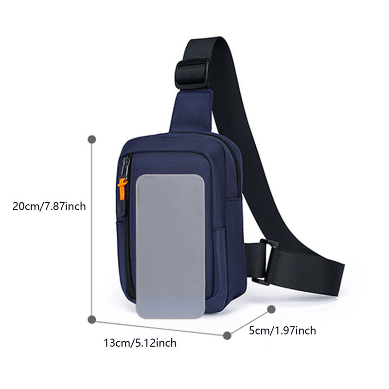 حقيبة رسول متعددة الوظائف للرجال ، قماش الكتف ، حقائب الصدر ، حقيبة يد كروس كاجوال ، شحن USB