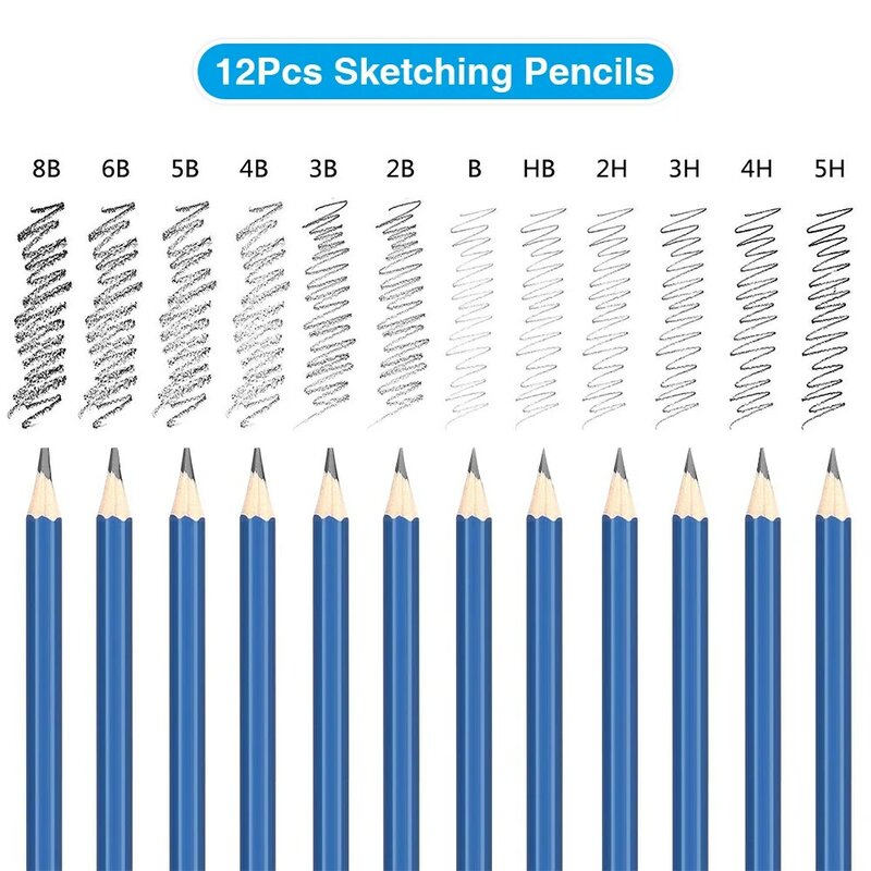 144 قطعة قلم رصاص ملون و رسم أقلام رصاص مجموعة ل رسم أداة فنية عدة 72 قطعة المائية لامع النفط قلم رصاص الفنان الفن لوازم