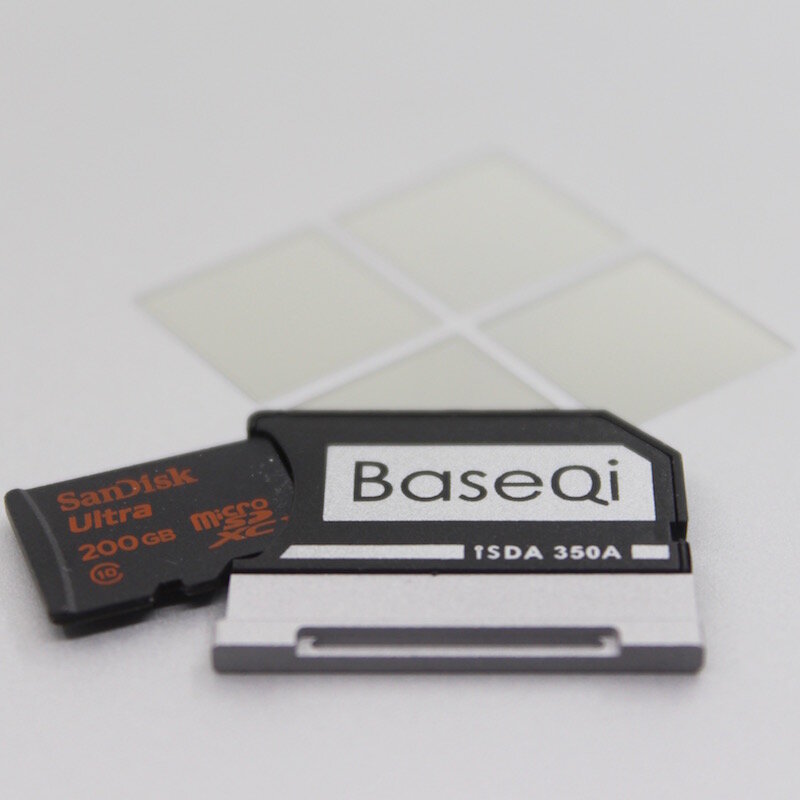 BaseQi لمايكروسوفت سطح كتاب 1/2/3 13.5 بوصة قارئ بطاقات 350A minid5v Microsd محول
