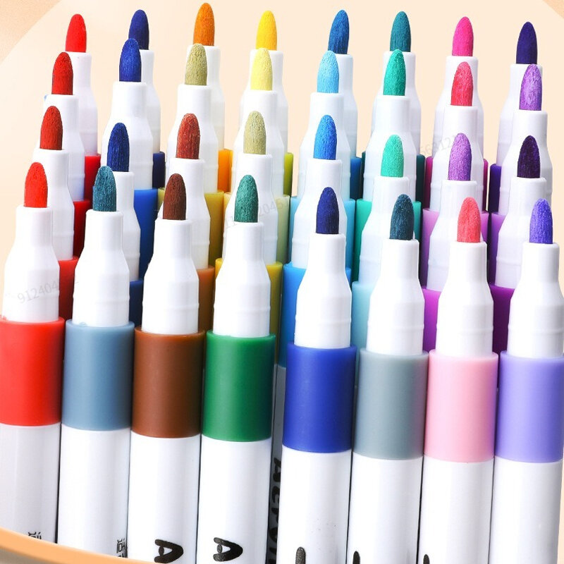الاكريليك الطلاء أقلام مجموعة ، الفن ماركر القلم ، DIY بها بنفسك اليد تعادل الكتابة على الجدران ، الفن صنع القدح ، السيراميك الخشب النسيج قماش اللوازم ، 80 لونا