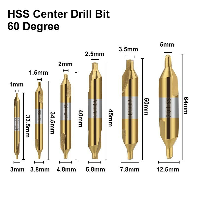 XCAN HSS مركز مثقاب الخشب 60 درجة مجتمعة موازنة زاوية بت 1.0 1.5 2.0 2.5 3.0 3.15 3.5 4.0 5.0 6.0 مللي متر المعادن مثقاب الخشب