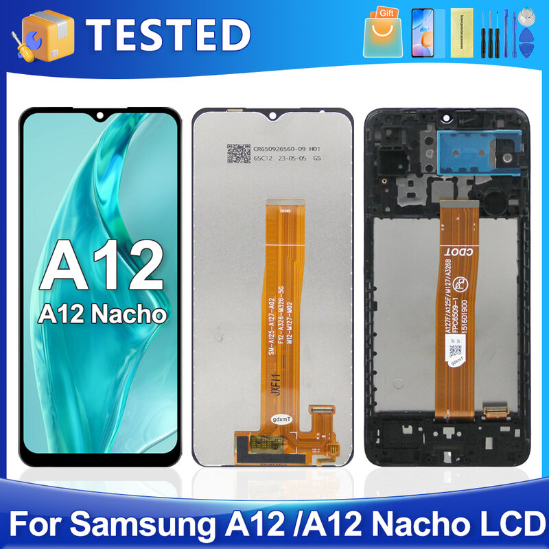 شاشة LCD تعمل باللمس استبدال الجمعية محول الأرقام ، من ، A12 ، Nacho ، Ori ، A125 ، A127 ، A125F ، A127F ، A125M