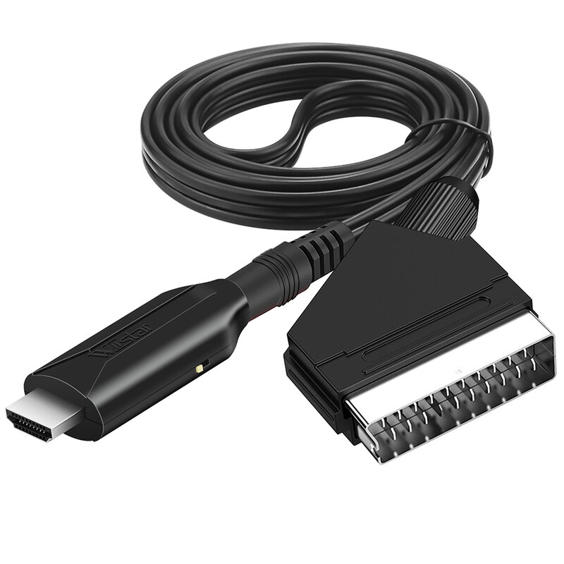 سكارت إلى محول متوافق مع HDMI ، محول الصوت والفيديو ل HDTV ، دي في دي ، مجموعة مربع ، PS3 ، بال ، NTSC