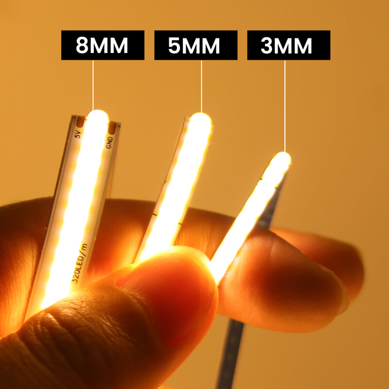 شريط ليد مرن قابل للتعتيم ثنائي الكوز ثنائي الكلور ، إضاءة خطية ، كثافة عالية ، RA90 ، 3 ، شريط 5 ، 8 ، 5V ، 12V ، 24V ، LEDs لكل متر
