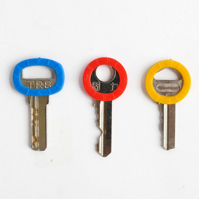 أغطية مفاتيح سيليكون مجوفة ، حلقة مفاتيح منزلية مختلطة الألوان ، غطاء مفاتيح ، 24*4 ، 8 من من من السيليكون ، 8