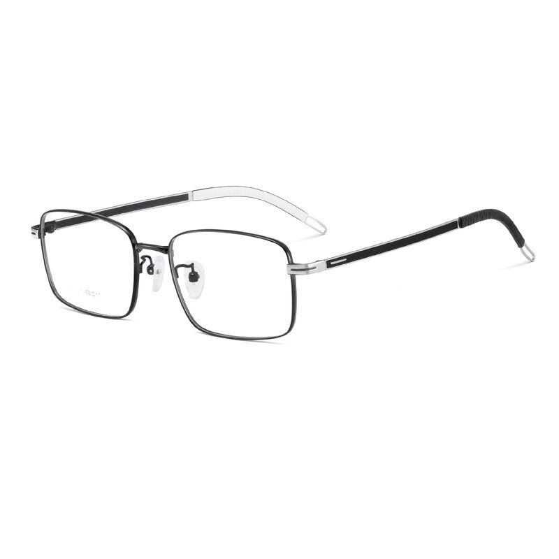 نظارات طبية من السبائك المعدنية ، إطار بصري غير رسمي ، هيكل سيليكون ، نظارات عمل