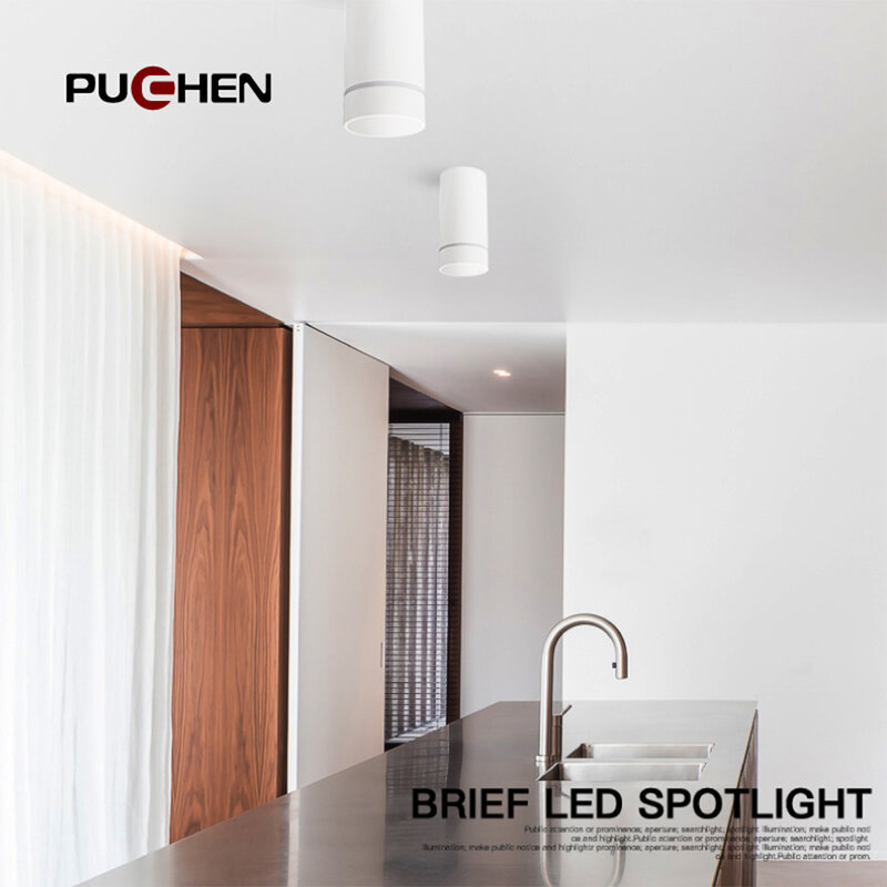 Puchen LED النازل السقف الأضواء سطح شنت إضاءة داخلية المنزل مصباح للزينة لغرفة المعيشة غرفة الطعام دراسة