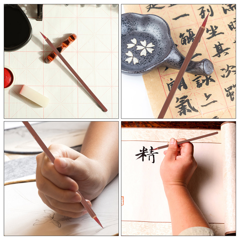 فرش الخط الصيني الاحترافية ، فرش الطلاء التقليدية ، أقلام فرشاة الكتابة
