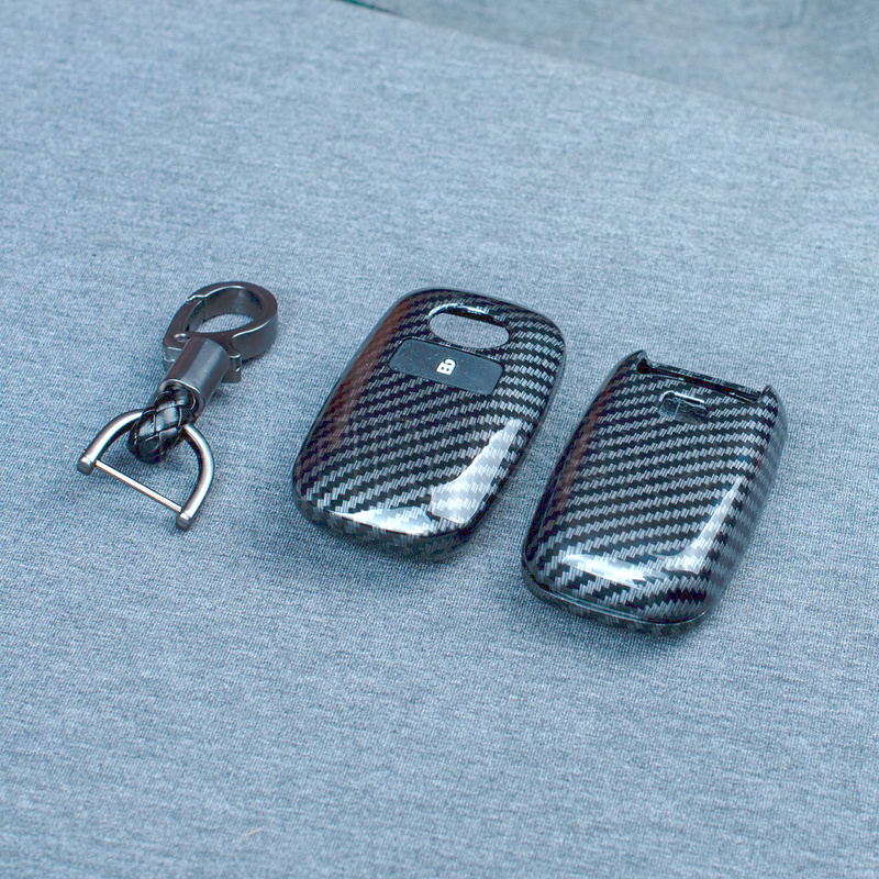 جديد الكربون ABS سيارة حقيبة غطاء للمفاتيح قذيفة لتويوتا رايز ل دايهاتسو روكي 2 زر حقيبة غطاء للمفاتيح اكسسوارات السيارات