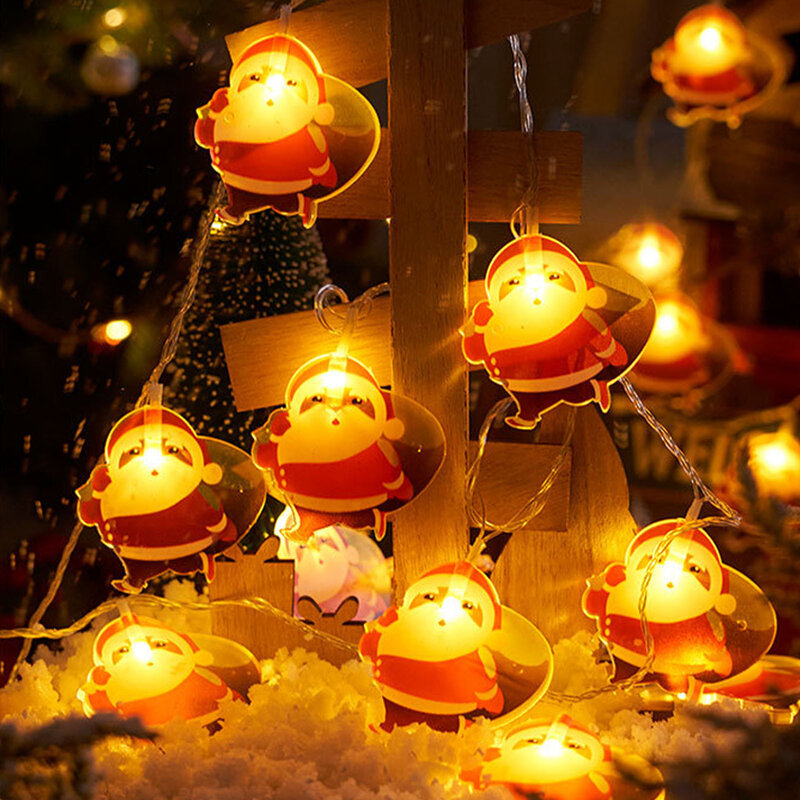 عيد الميلاد سانتا كلوز سلسلة أضواء ، إضاءة مقاومة للماء ، في الهواء الطلق ، أضواء الجنية للحديقة ، شرفة ، الفناء ، مسار ديكور