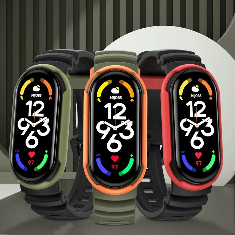 Mi Band 8 7 6 5 حزام ل شاومي Mi الفرقة 7 NFC العالمي Smartwatch سيليكون الرياضة سوار Mi الذكية الفرقة 7 معصمه Miband 7 8