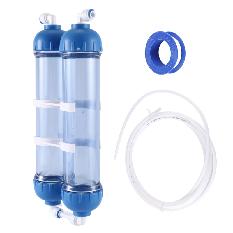 جهاز تنقية المياه لنظام التناضح العكسي ، خرطوشة T33 ، عبوة ذاتية الصنع ، زجاجة فلتر صدفية ، 4 تركيبات ، 2 ، ،