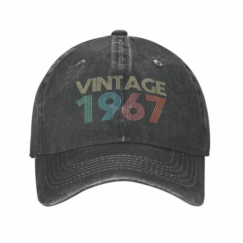شخصية القطن المولود في عام 1967 عيد ميلاد قبعة بيسبول الهيب هوب النساء الرجال قابل للتعديل أبي قبعة الربيع
