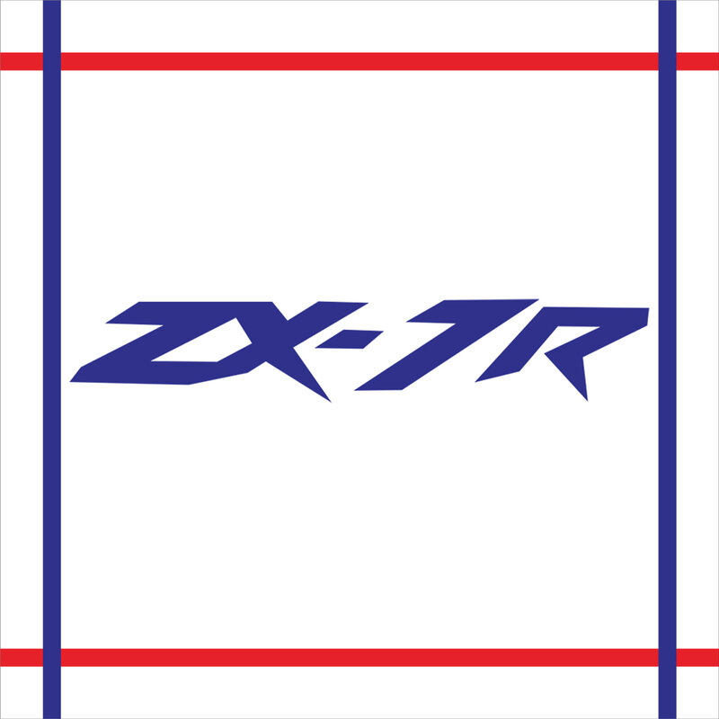ملصقات عاكسة للدراجات النارية ، الشارات ل هدية خوذة ، خزان وسادة الديكور ، اكسسوارات الشعار ، كاواساكي ZX7R ، ZX-7R ، 2 قطعة