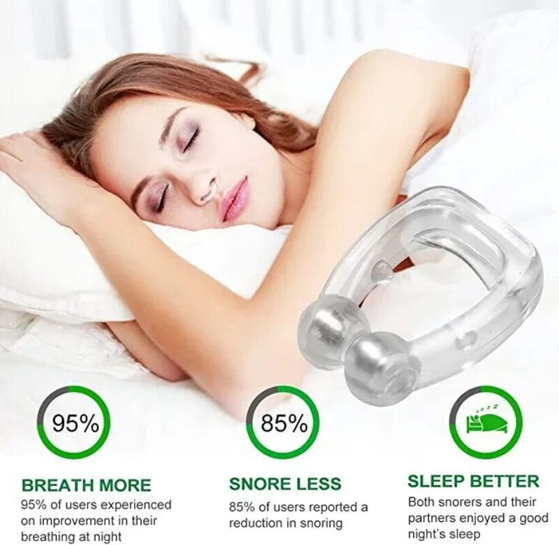 مكافحة الشخير جهاز سيليكون الأنف كليب المغناطيسي النوم صينية النوم المعونة تحسين النوم سهلة التنفس توقف التنفس الحرس الأجهزة الليلية