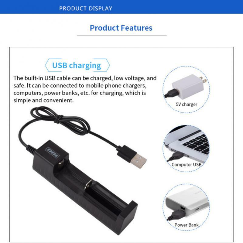 بطارية USB ذكية شاملة ، بطاريات ليثيوم شحن ضوء ، مؤشر 1 ، شاحن ، 1 ، 1 ، 2 محول ، 3