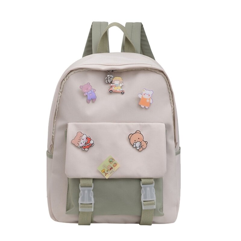 حقيبة ظهر Harajuku كبيرة للبنات حقيبة كتب للسفر حقيبة مدرسية من النايلون للسيدات