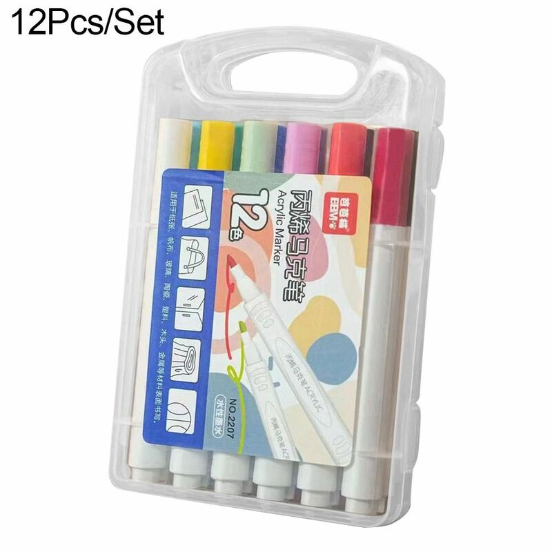 قلم حبر متعدد الألوان يغطي واقٍ من الشمس ، قلم متغير اللون ، رسام أكريليك نادي الجولف ، 12 صولًا لكل مجموعة