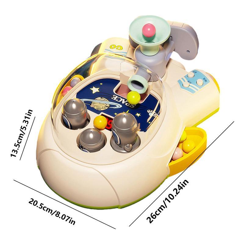 لعبة الكرة والدبابيس الطاولة للأطفال 3 والعائلة ، على شكل سفينة الفضاء ، لعبة ممتعة ، تعلم العواطف ، من خلال اللعب والعمل والانعكاسات