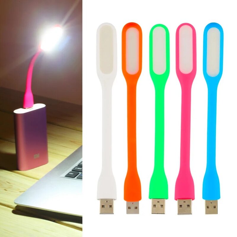 رائجة البيع 10 ألوان المحمولة ل شاومي USB LED ضوء مع USB لبنك الطاقة/الكمبيوتر Led مصباح حماية البصر USB LED كمبيوتر محمول