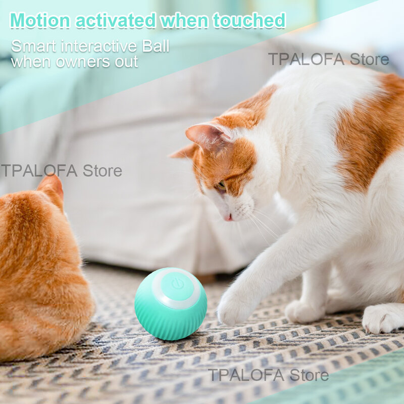 الذكية القط اللعب الكهربائية القط الكرة التلقائي كرة دوارة القط اللعب التفاعلية الحيوانات الأليفة لعبة للقطط اللعب في الأماكن المغلقة القط الملحقات