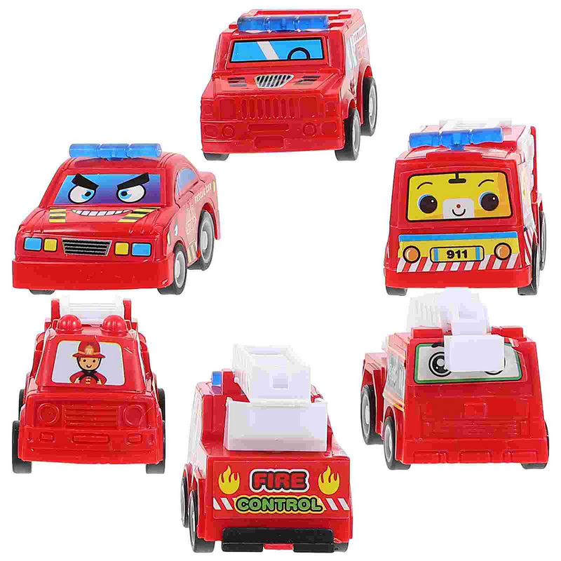 لعبة سيارة صغيرة بالقصور الذاتي للأطفال ، مركبة هندسية ، نموذج قابل للسحب ، ألعاب أطفال ، 6 *