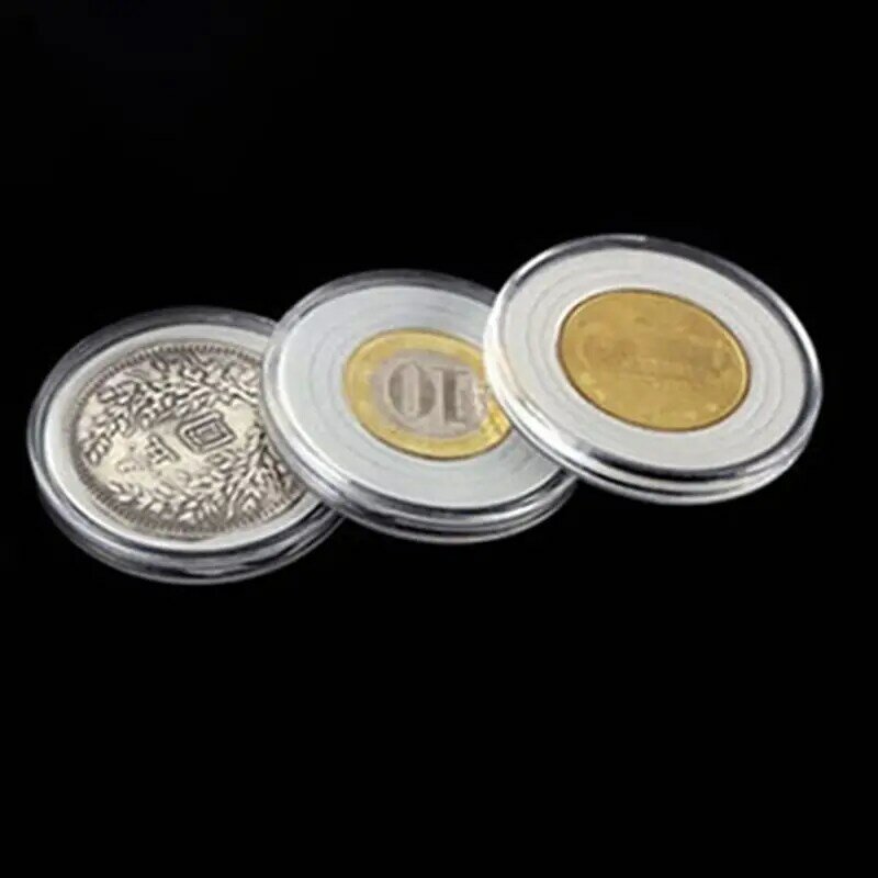 حامل علامة مقاس 25 مم لتخزين العملات المعدنية المقاومة للماء لكبسولات العملات المعدنية لعلامة C