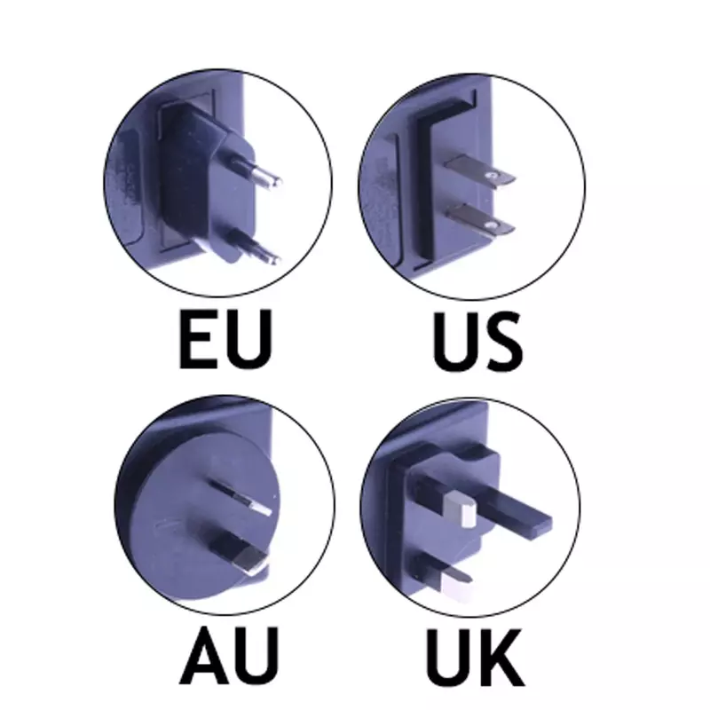 الاتحاد الأوروبي الاتحاد الافريقي المملكة المتحدة الولايات المتحدة التوصيل نوع 12 فولت 1A 5.5 مللي متر x 2.1 مللي متر امدادات الطاقة التيار المتناوب 100-240 فولت إلى تيار مستمر محول التوصيل للكاميرا CCTV/كاميرا IP