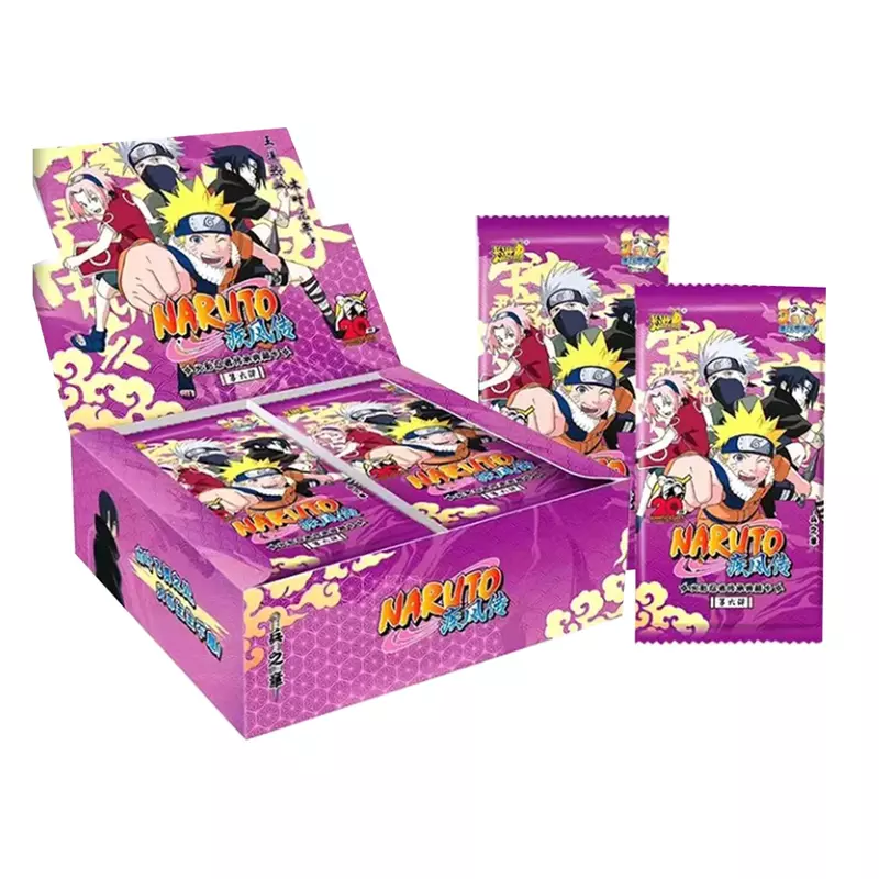 KAYOU ناروتو ساسوكي بطاقات ألعاب أطفال ألبوم أنيمي ألعاب الحفلات جمع اللعب تحصيل الأطفال ورقة هواية هدية صناديق