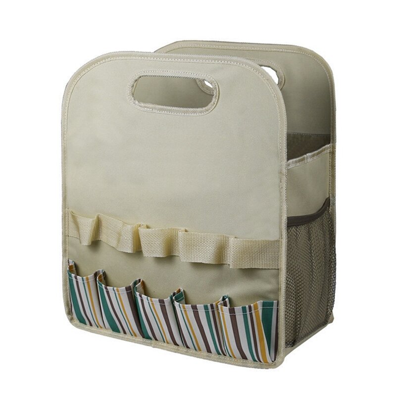 حقيبة أدوات حديقة من قماش أكسفورد ، مجموعة أدوات البستنة ، منظم أدوات محمول متعدد الجيوب ، حقيبة تخزين
