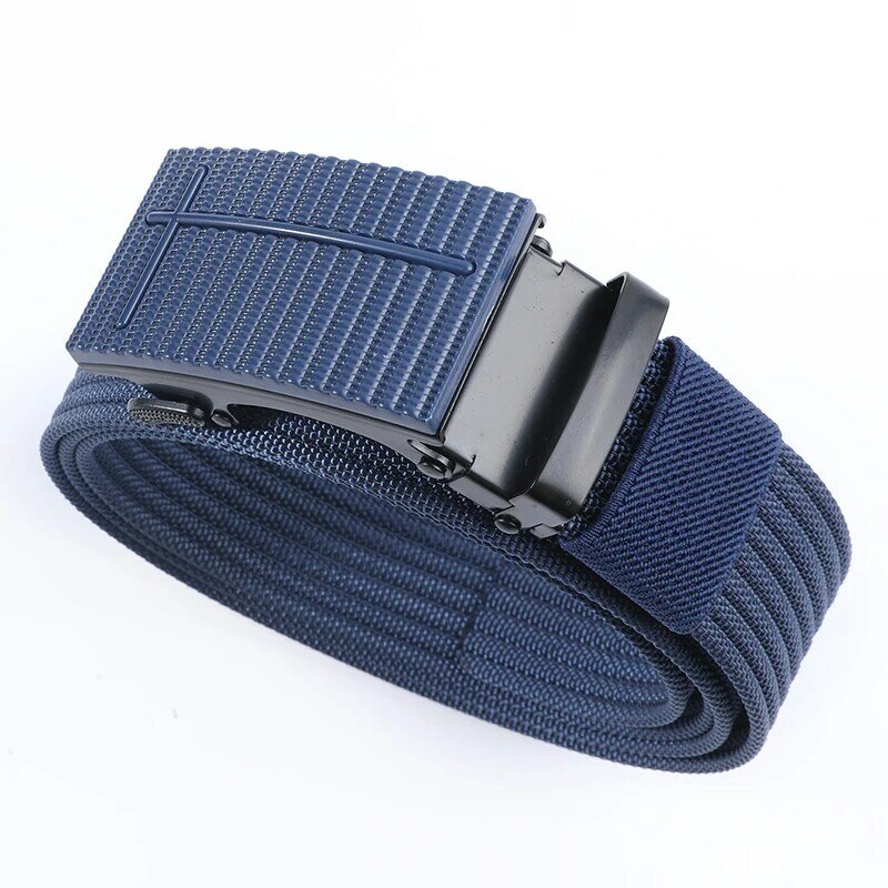 New Canvas Men's Belts Fashion High Quality Nylon Outdoor Breathable Automatic Buckle Belts Casual All-match Luxury Waistband