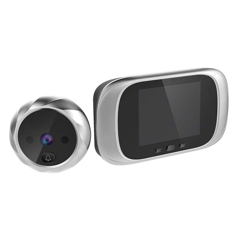 الرقمية LCD 2.8 بوصة جرس باب يتضمن شاشة عرض فيديو ثقب الباب المشاهد باب مراقبة العين كاميرا 90 درجة جرس الباب