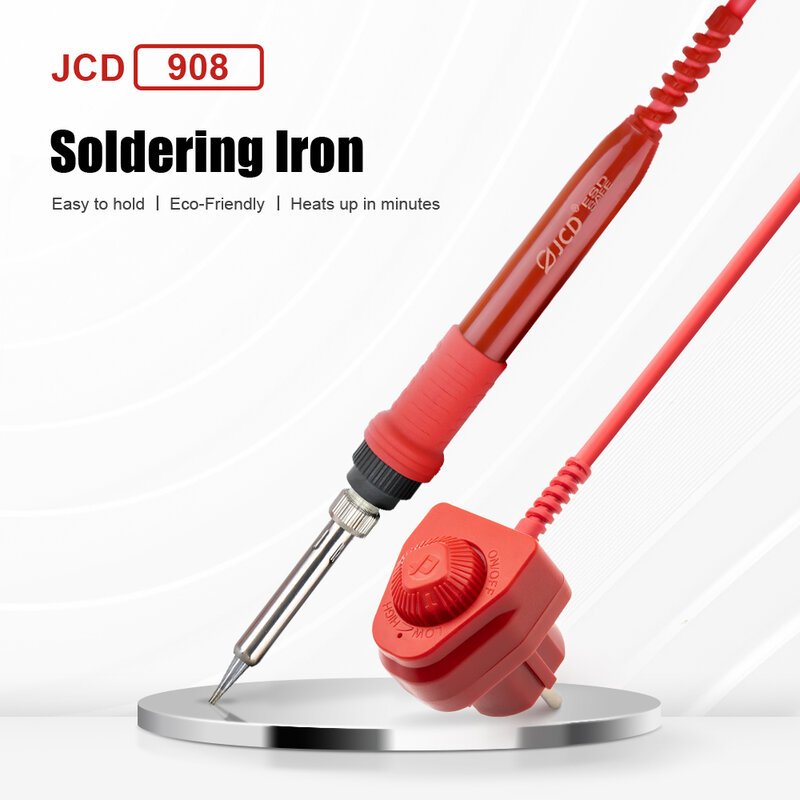 JCD جديد كهربائي لحام الحديد قابل للتعديل درجة الحرارة 60 واط 110 فولت/220 فولت مع التبديل مقبض الحرارة قلم رصاص لحام أدوات إصلاح