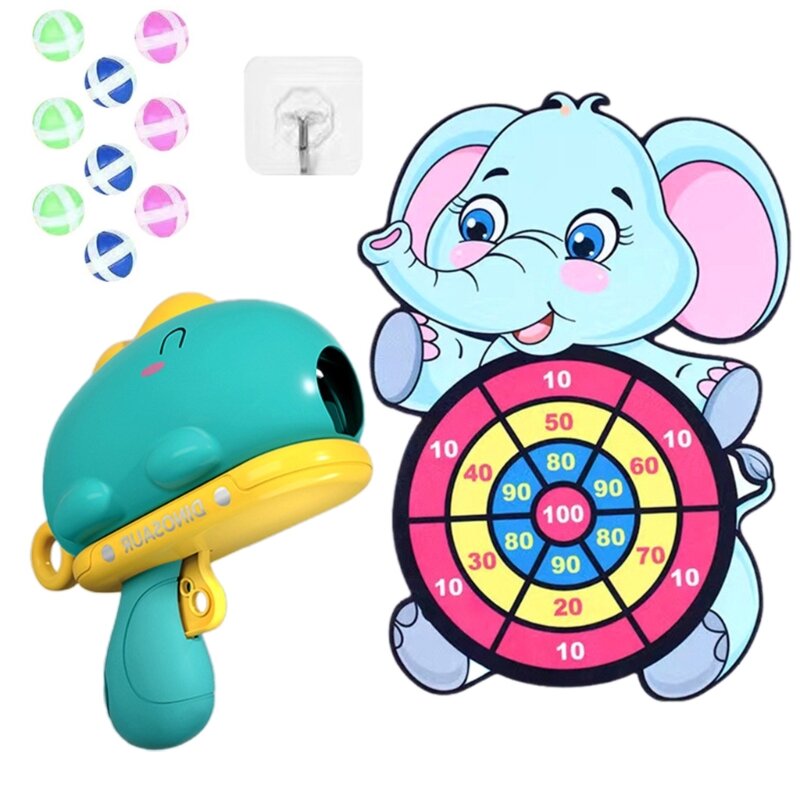 لعبة لطيفة للأطفال على شكل ديناصور لعبة كرة لاصقة على شكل فيل كرتوني مستهدف للأطفال ألعاب رياضية خارجية للأطفال للأولاد والبنات
